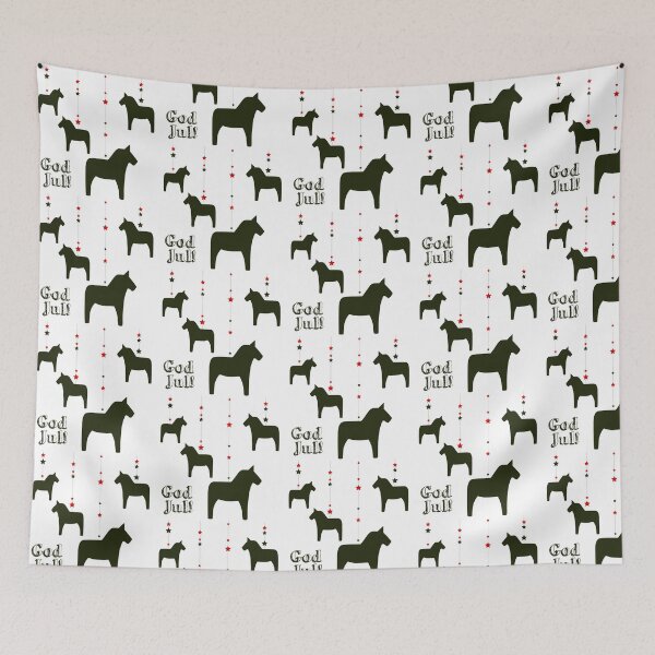 Item preview, God jul! Black Dala Horse designed and sold by Corduroy9.