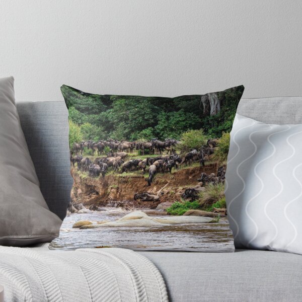 Item preview, Wildebeest Into the River designed and sold by Kay Brewer.