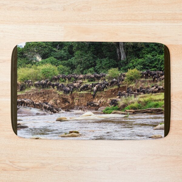 Item preview, Wildebeest Into the River designed and sold by Kay Brewer.