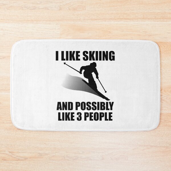 Item preview, I Like Skiing And Possibly Like 3 People - Funny Ski and Mountain Gift designed and sold by chriswilson111.
