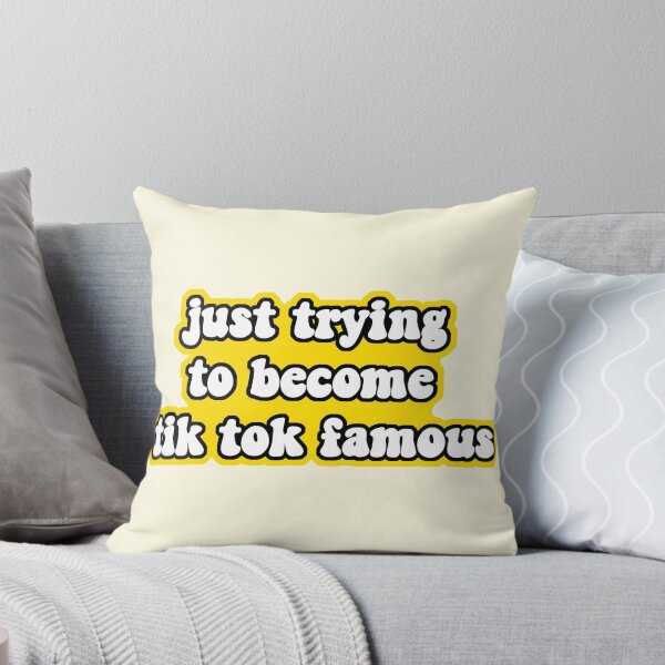 Item preview, just trying to become tik tok famous yellow designed and sold by victoriabr-.