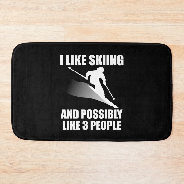Item preview, I Like Skiing And Possibly Like 3 People - Funny Ski and Mountain Gift designed and sold by chriswilson111.