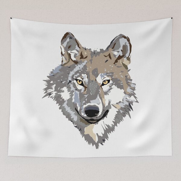 Item preview, Wolf's head designed and sold by fourretout.