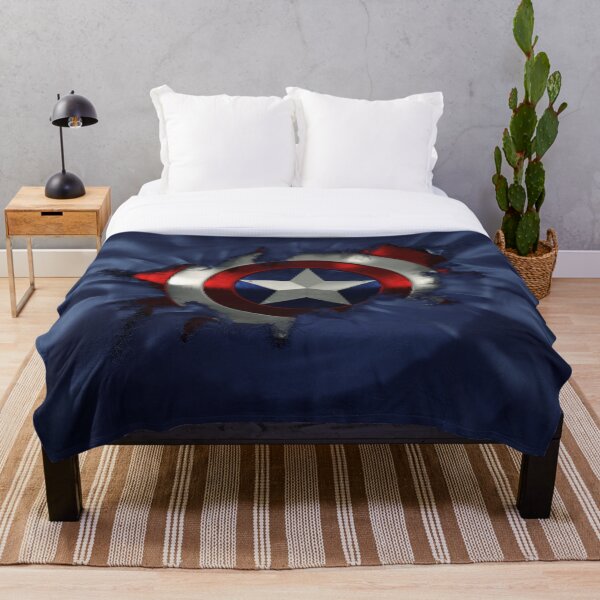 Captain A break through Throw Blanket