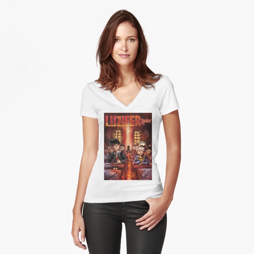 Artikel-Vorschau von Tailliertes T-Shirt mit V-Ausschnitt, designt und verkauft von LuziferJunior.