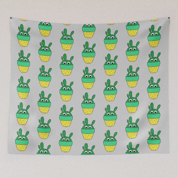 Item preview, Cute Cactus Design #207: Angels Wings Cactus In Pineapple Pot designed and sold by DreamCactus.