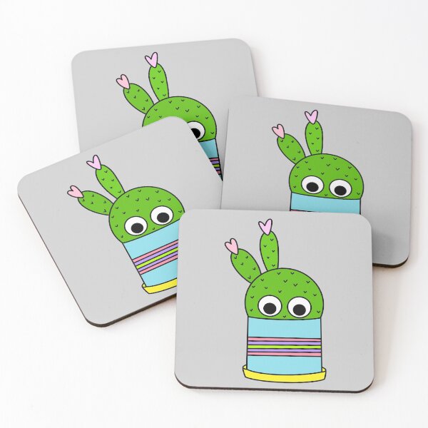 Item preview, Cute Cactus Design #210: Beaver Tail Cactus In Cute Pot designed and sold by DreamCactus.