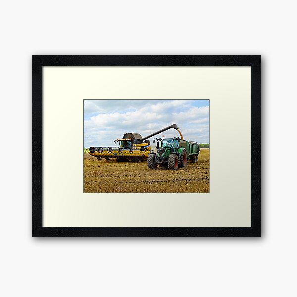 Combine Harvester Framed Prints Redbubble