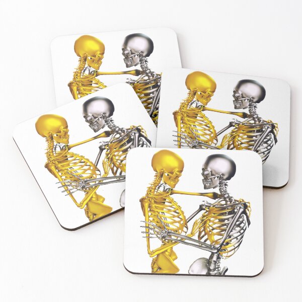 Item preview, Golden Touch Skeletons in love designed and sold by Derya Çakırsoy.
