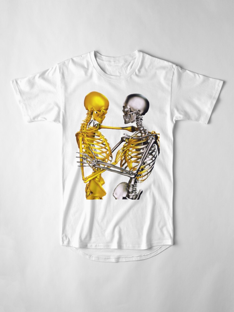 Alternate view of Golden Touch Skeletons in love Long T-Shirt