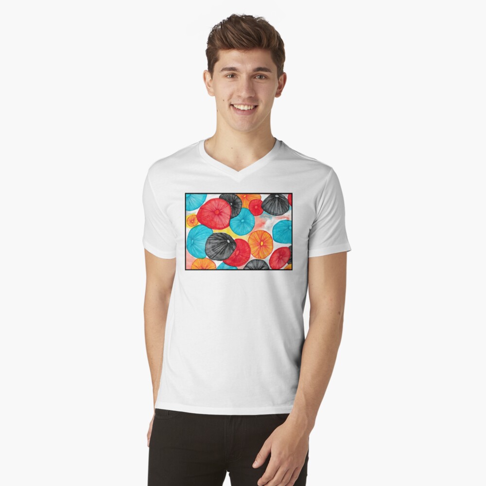 Item preview, V-Neck T-Shirt designed and sold by thepinkwoobie.