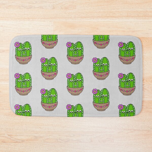Item preview, Cute Cactus Design #215: Cacti Bunch In Heart Bowl designed and sold by DreamCactus.