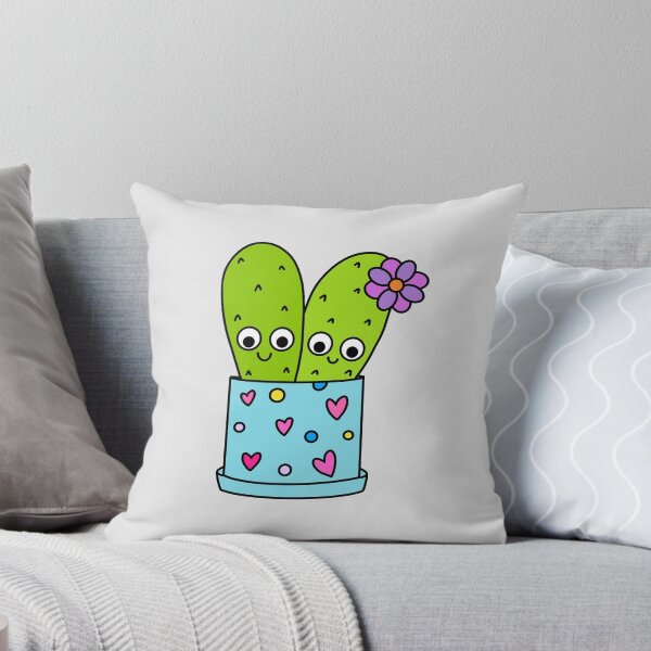 Item preview, Cute Cactus Design #216: Cacti Couple In Cute Pot designed and sold by DreamCactus.