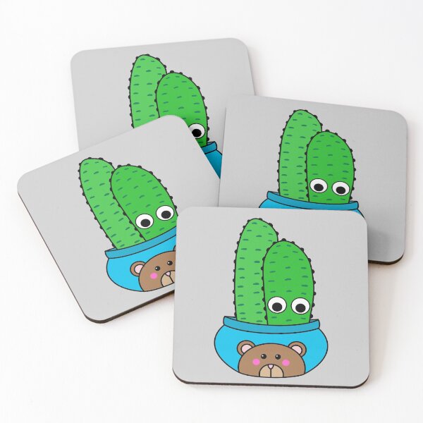 Item preview, Cute Cactus Design #217: Cacti In Bear Pot designed and sold by DreamCactus.