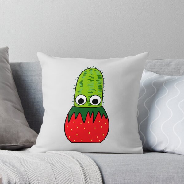 Artikelvorschau, Cute Cactus Design #221: Cactus In Strawberry Pot entworfen und verkauft von DreamCactus.