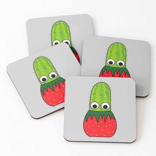 Artikelvorschau, Cute Cactus Design #221: Cactus In Strawberry Pot entworfen und verkauft von DreamCactus.