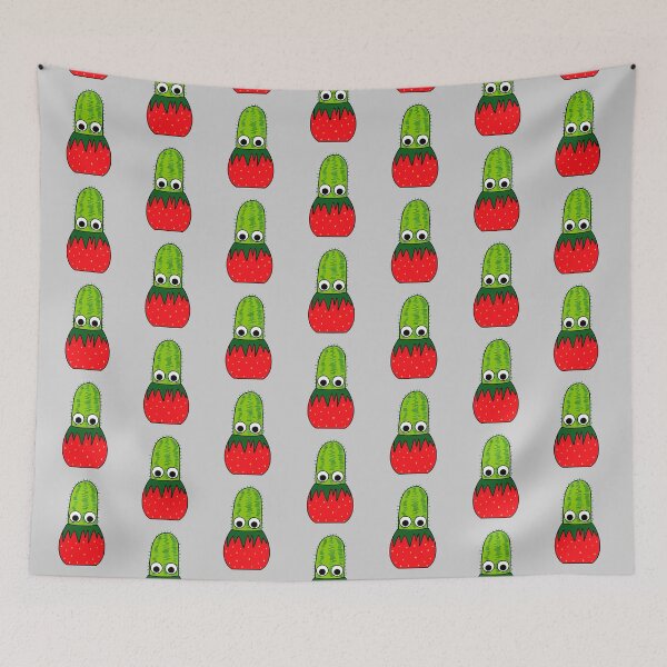 Artikelvorschau, Cute Cactus Design #221: Cactus In Strawberry Pot entworfen und verkauft von DreamCactus.