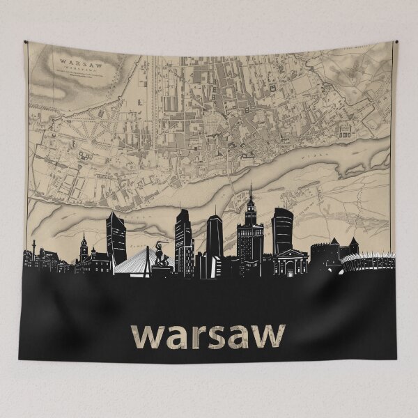 Item preview, warsaw skyline designed and sold by BekimART.