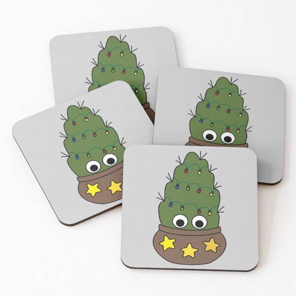 Artikelvorschau, Cute Cactus Design #223: Cactus With Christmas Lights entworfen und verkauft von DreamCactus.