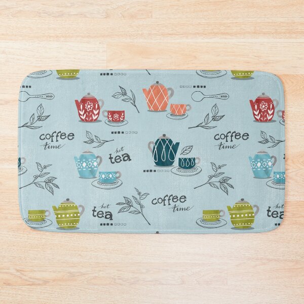 Item preview, Coffee and Tea Party - Light Teal designed and sold by oppositedge.