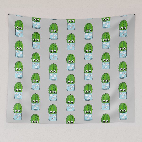 Item preview, Cute Cactus Design #225: Chunky Cactus In Cute Cloudy Pot designed and sold by DreamCactus.