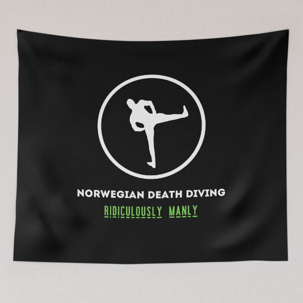Item preview, Norwegian Death Diving - Ridiculously Manly designed and sold by CreateWhite.