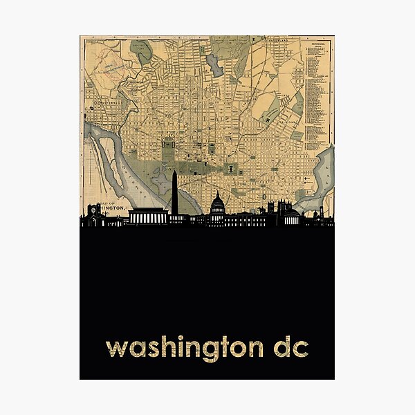 washington dc skyline Photographic Print