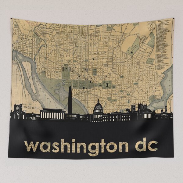 Item preview, washington dc skyline designed and sold by BekimART.