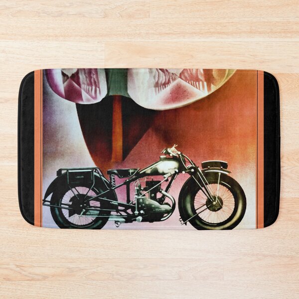 Item preview, Motos Vintage French Art Deco Motorcycle ad designed and sold by Glimmersmith.