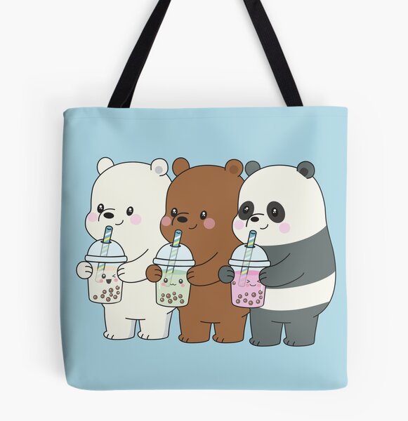  GRAPHICS & MORE We Bare Bears Bear Stack Grocery Travel  Reusable Tote Bag : Home & Kitchen