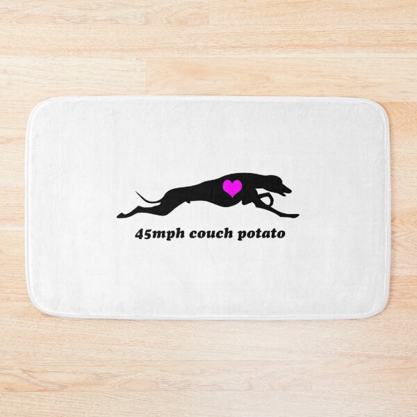 Item preview, Greyhound 45mph couch potato design designed and sold by HoundieLover.
