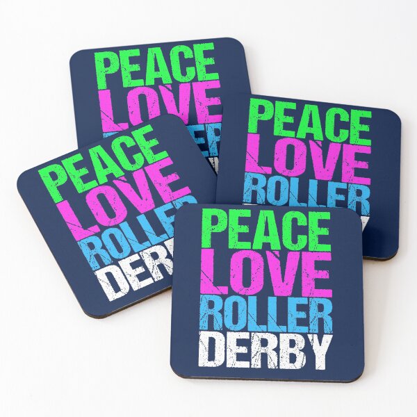 Artikelvorschau, Peace Love Roller Derby entworfen und verkauft von Epic Love Designs.