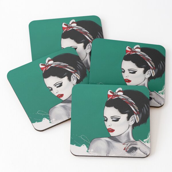 Item preview, Woman on a green background designed and sold by Viviredsonja.
