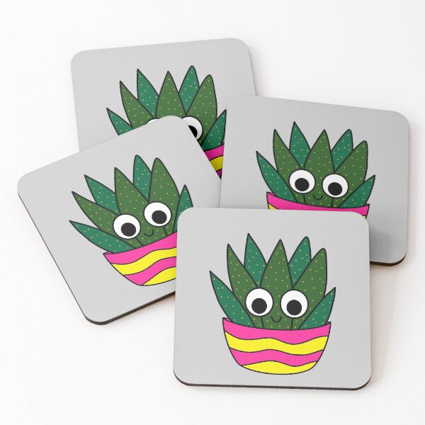 Item preview, Cute Cactus Design #235: Cute Succulent In Bright Pot designed and sold by DreamCactus.