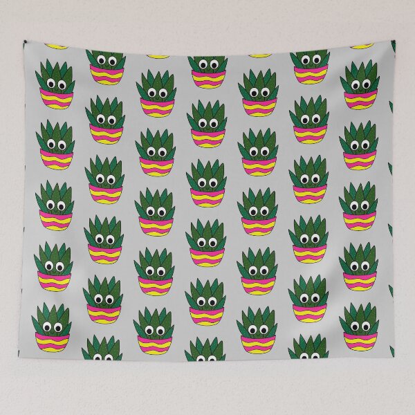 Artikelvorschau, Cute Cactus Design #235: Cute Succulent In Bright Pot entworfen und verkauft von DreamCactus.