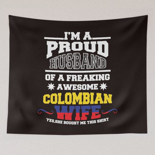 Item preview, COLOMBIA MARRAGE HUSBAND WIFE PRIDE QUOTE FUNNY T SHIRT SWEATER GIFT PRESENT designed and sold by Timcito.