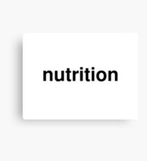 nutrition Canvas Print