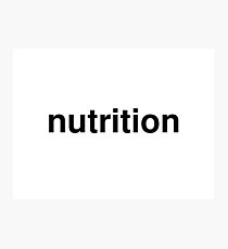 nutrition Photographic Print