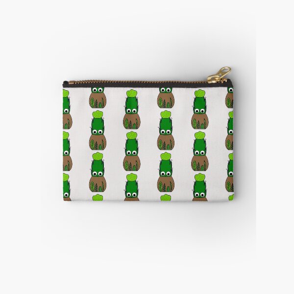 Item preview, Cute Cactus Design #238: Hybrid Cactus In Leafy Pot designed and sold by DreamCactus.