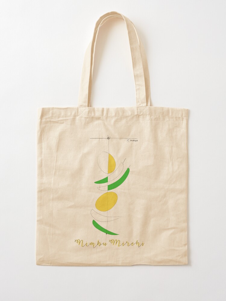Custom Nimbu Mirchi Totka Tote Bags By Core Design Lab - Artistshot