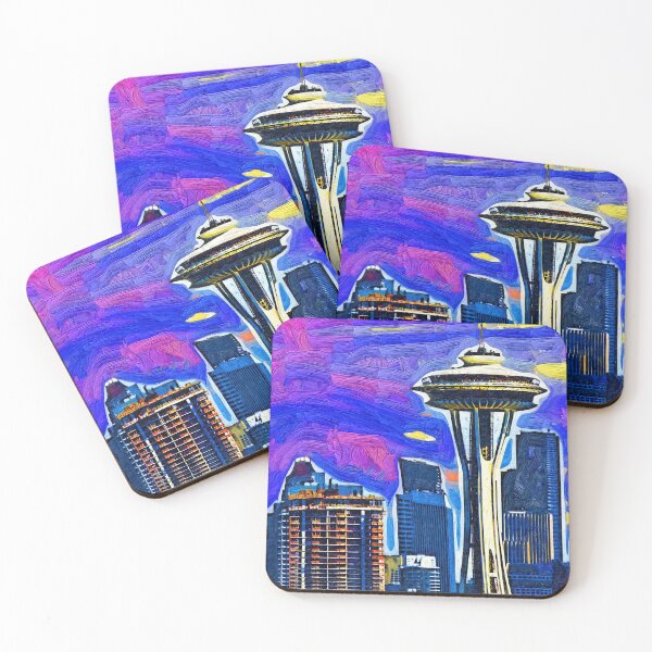 Item preview, Spece Needle Fauvism Style  designed and sold by KirtTisdale.