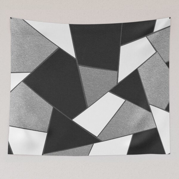 Item preview, Silver Gray Black White Geometric Glam #1 #geo #decor #art  designed and sold by Anita's & Bella's Art.