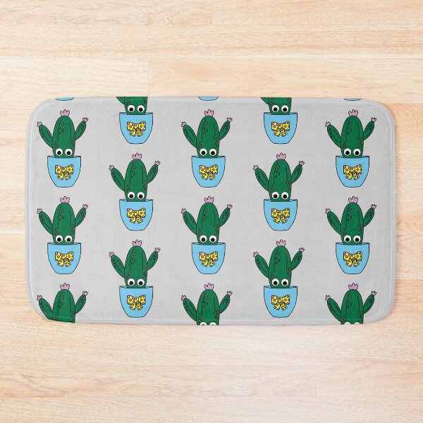 Item preview, Cute Cactus Design #241: Potted Saguaro Cactus With Cute Flowers designed and sold by DreamCactus.