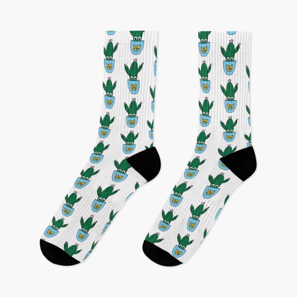 Item preview, Cute Cactus Design #241: Potted Saguaro Cactus With Cute Flowers designed and sold by DreamCactus.