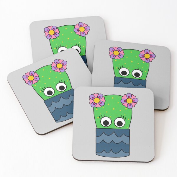 Item preview, Cute Cactus Design #243: Pretty Cactus In Pot designed and sold by DreamCactus.