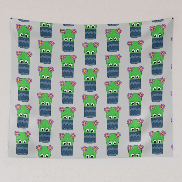Item preview, Cute Cactus Design #243: Pretty Cactus In Pot designed and sold by DreamCactus.