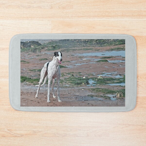 Item preview, Greyhound at the beach designed and sold by HoundieLover.