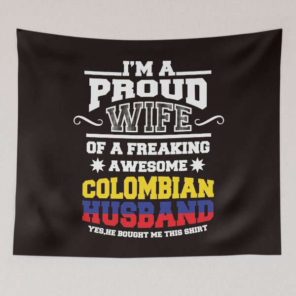 Item preview, COLOMBIA MARRIAGE HUSBAND WIFE PRIDE QUOTE FUNNY T SHIRT SWEATER GIFT PRESENT designed and sold by Timcito.