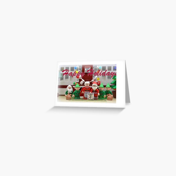 Happy Holidays From The North Pole (Text) Greeting Card