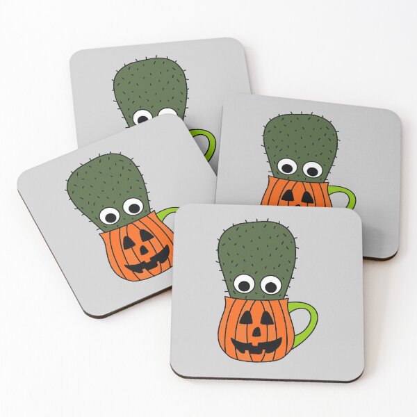Artikelvorschau, Cute Cactus Design #248: Small Cactus In Jack O Lantern Mug entworfen und verkauft von DreamCactus.
